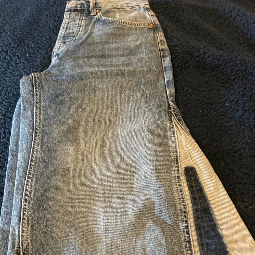 We The Free  Wide Leg ripple cropped Jeans. New with plastic tag. - Picture 4 of 7